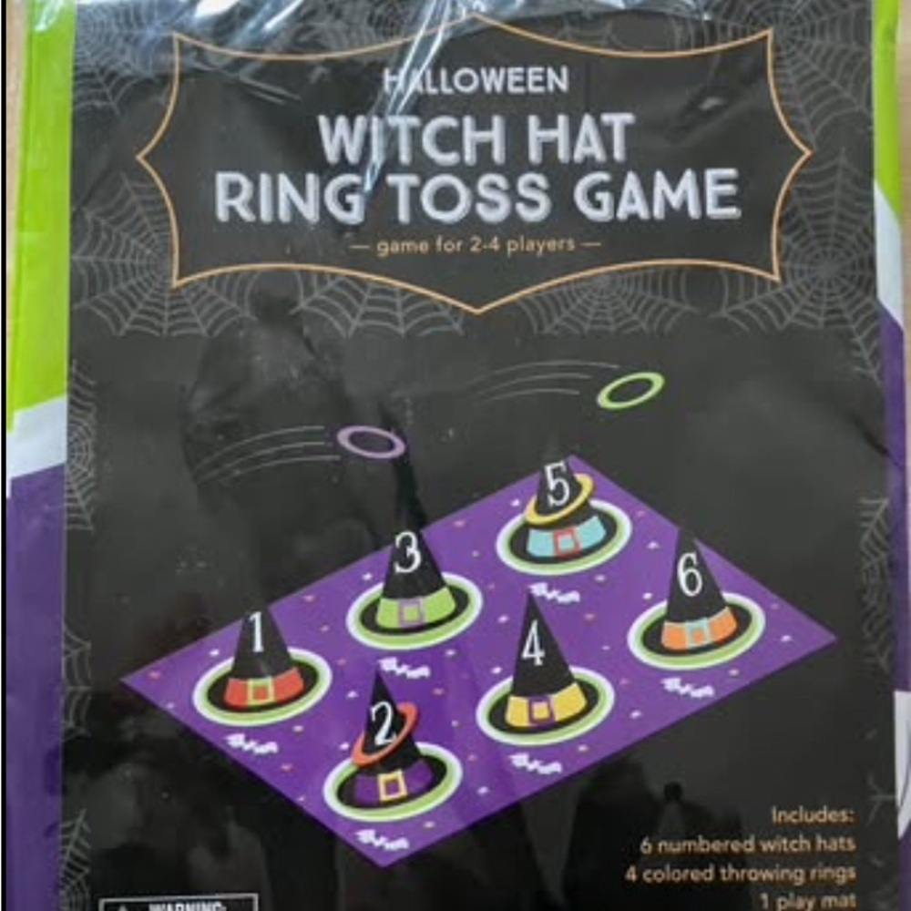 Halloween Witch ring toss game